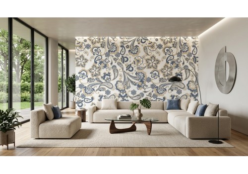 Carta da parati paisley - Decorazioni anni '50