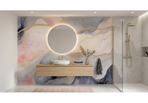 Carta da parati onde acquerello | Cartadaparati.it 2