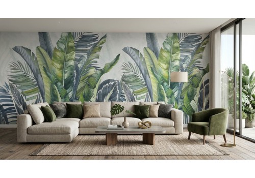 Carta da parati foglie  | Made in Italy