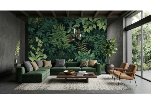 Carta da parati foglie | Cartadaparati.it