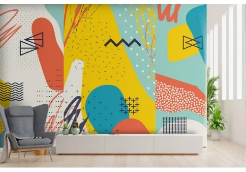 '70s Abstract Shapes Wallpaper