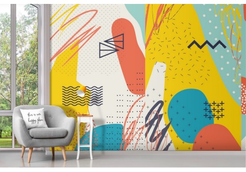 '70s Abstract Shapes Wallpaper 2