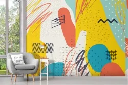 '70s Abstract Shapes Wallpaper