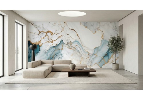 Carta da parati effetto marmo - Decorazioni di lusso 2