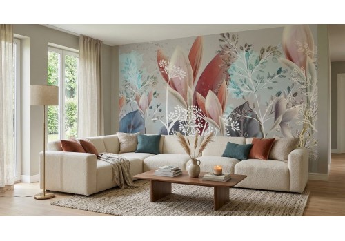 Carta da parati floreale moderna 2