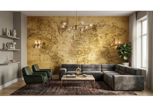 Carta da parati mappamondo vintage | Made in Italy 2