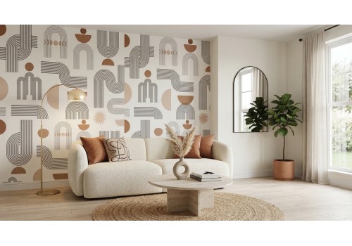 Carta da parati motivo geometrico - Made in Italy