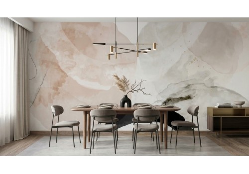 Carta da parati astratta rosa - Delicata ed elegante 2