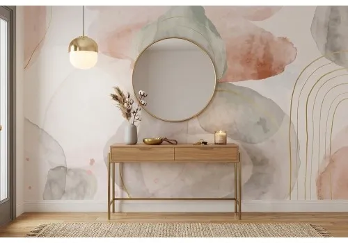 Carta da parati sfumature astratte pastello