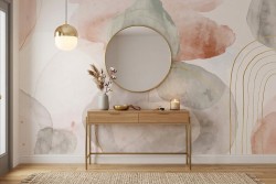 Carta da parati sfumature astratte pastello