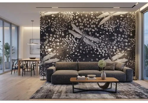 Carta da parati libellule notturne 2