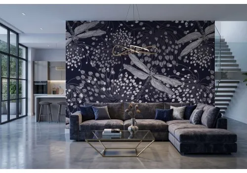 Carta da parati libellule notturne