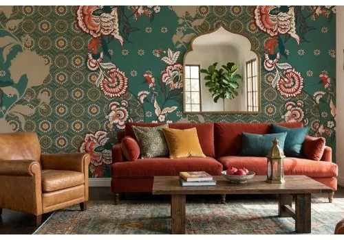 Carta da parati floreale vintage