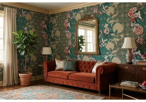 Carta da parati floreale vintage 2