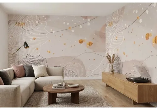 Carta da parati astratta stilizzata 2