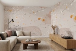 Carta da parati astratta pastello