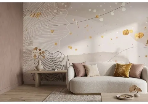 Carta da parati astratta stilizzata