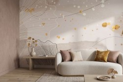 Carta da parati astratta stilizzata