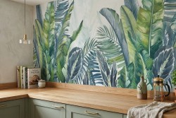 Carta da parati foglie | Made in Italy