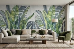 Carta da parati foglie | Made in Italy