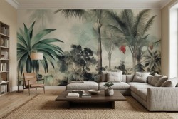 Carta da parati paesaggio tropicale