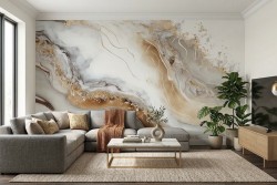 Carta da parati effetto marmo elegante