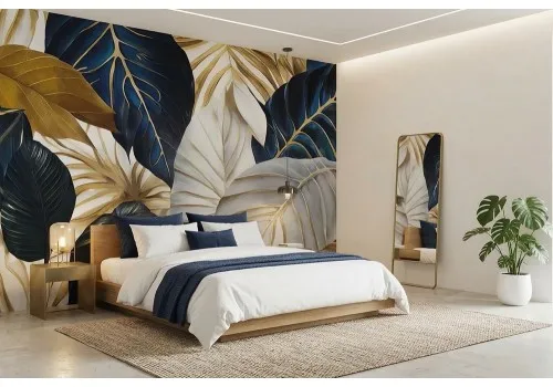 Carta da parati foglie eleganti | Cartadaparati.it 2