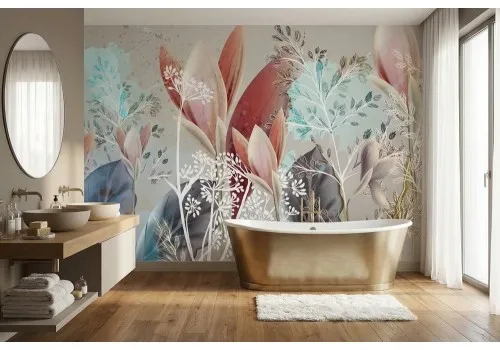 Carta da parati floreale moderna 2