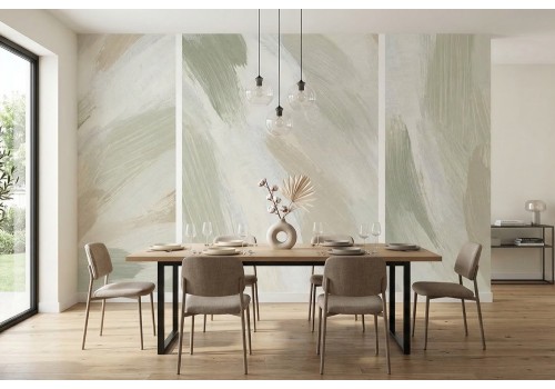 Carta da parati pennellate colori tenui e delicati 2