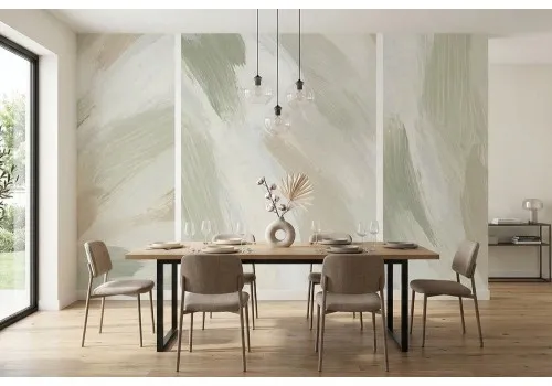 Carta da parati pennellate colori tenui e delicati 2