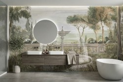 Carta da parati giardino vintage