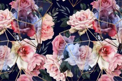 Carta da Parati Design e Stili Flora e Fauna Fiori Moderna Natura