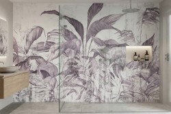 Carta da parati foglie raffinata -Cartadaparati.it