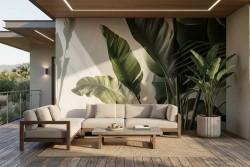 Carta da parati tropicale elegante