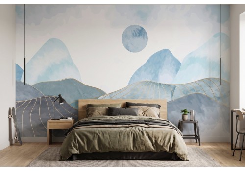 Abstract mountains wallpaper shades