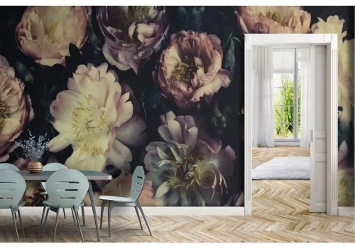 Wallpaper composition flowers roses nature vintage 2