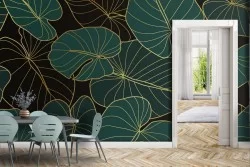 Tropical leaves nature luxury wallpaper