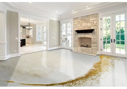 Marble surface wallpaper with gold decoration