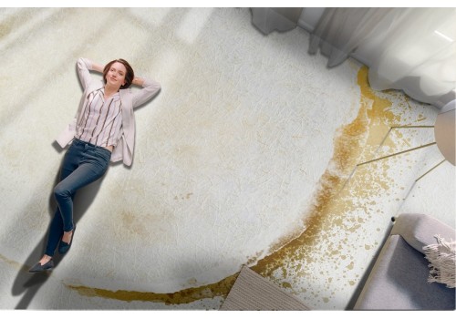 Marble surface wallpaper with gold decoration 2