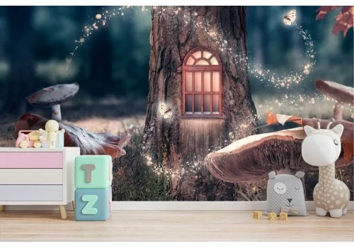 Fairy forest fantasy nature children's wallpaper 2