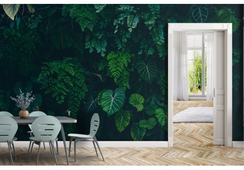 Tropical forest leaves nature wallpaper 2