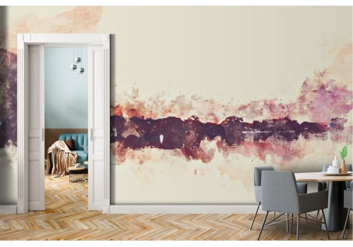 Abstract Watercolor Landscape Wallpaper