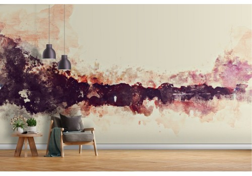 Abstract Watercolor Landscape Wallpaper 2