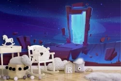 Carta da Parati Fantasy Paesaggi Spazio e Pianeti