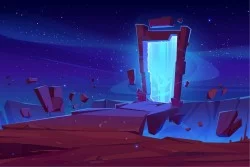 Carta da Parati Bambini Fantasy Paesaggi Spazio e Pianeti