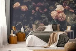 Vintage Nature Flowers Wallpaper