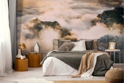 Wallpaper Dawn Sunset Sky Mountain