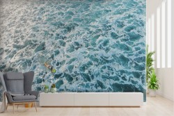 Carta da Parati uomo che fa surf sulle onde