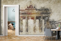 Carta da Parati Città Moderna Vintage