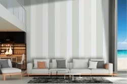 Carta da Parati righe verdi e bianche classiche